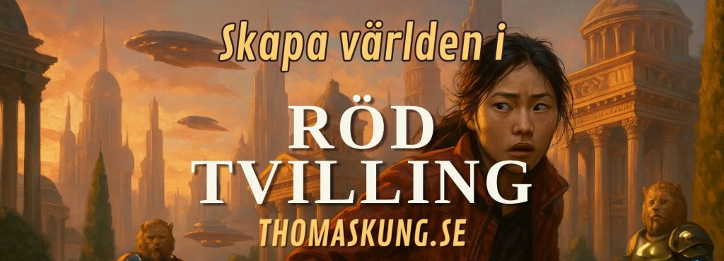 Skapa sci-fi cyberpunk-världen Kolonin boken Röd Tvilling utspelar sig i