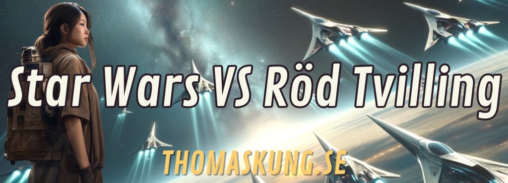 Hur har Star Wars influerat boken Röd Tvilling och hur skiljer sig bokens värld mot filmernas?